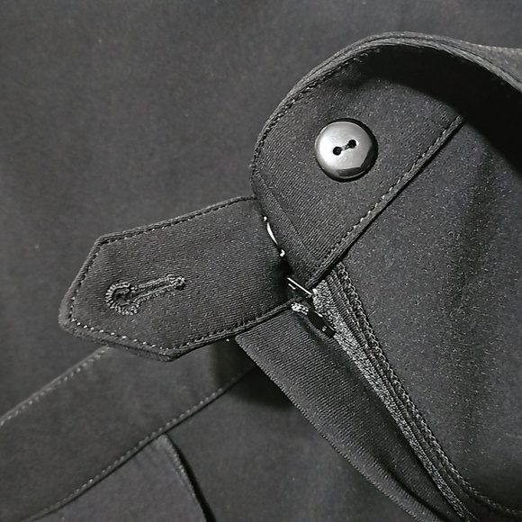 St. John Nordstrom Black Gold Zippered Pocket High Waisted Pants Size 16 - Picture 6 of 7